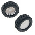 D-axis rubber tire Robot Accessories 43MM Tracking trolley model wheels With N20 gear motor