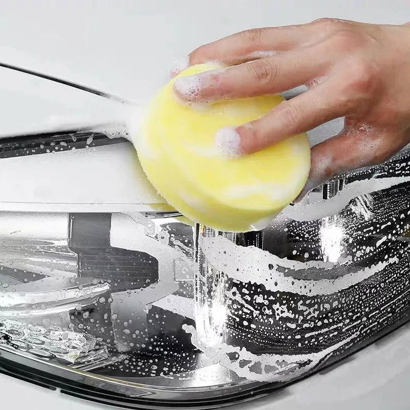 Car Wash Wax Sponge Wipe Car with Round Car Wash Wax Polishing Care Sponge Car Supplies Do Not Hurt Car Cleaning Artifacts