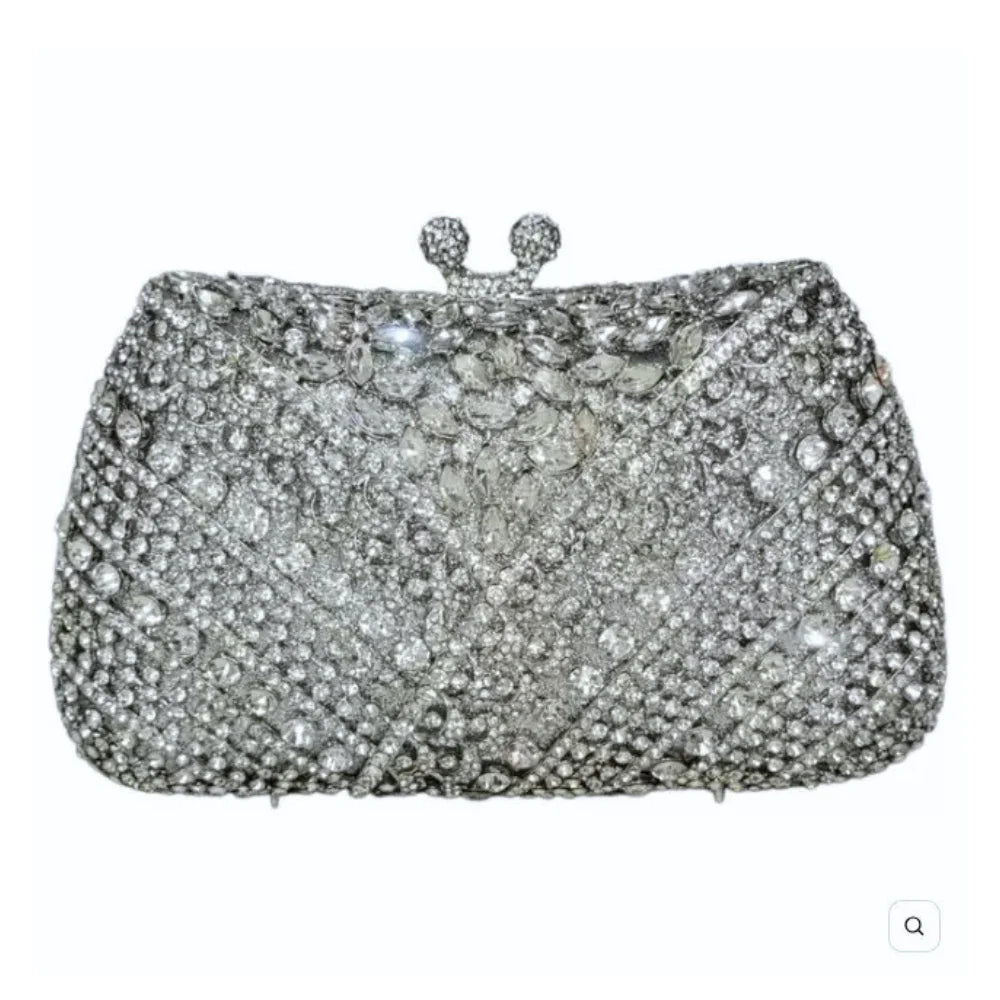 High Quality Luxury Y Lace Shape, Diamond Wedding Party, Tote Bag, Evening Bag, Crystal Clutch