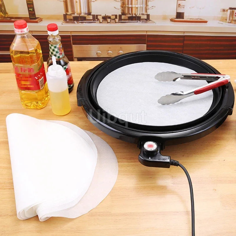 500 pcs round Hamburg Paper Non Stick Baking OilPaper for Burger Press BBQ Patty Maker bun Cookie Oven Kitchen Restaurant Supply