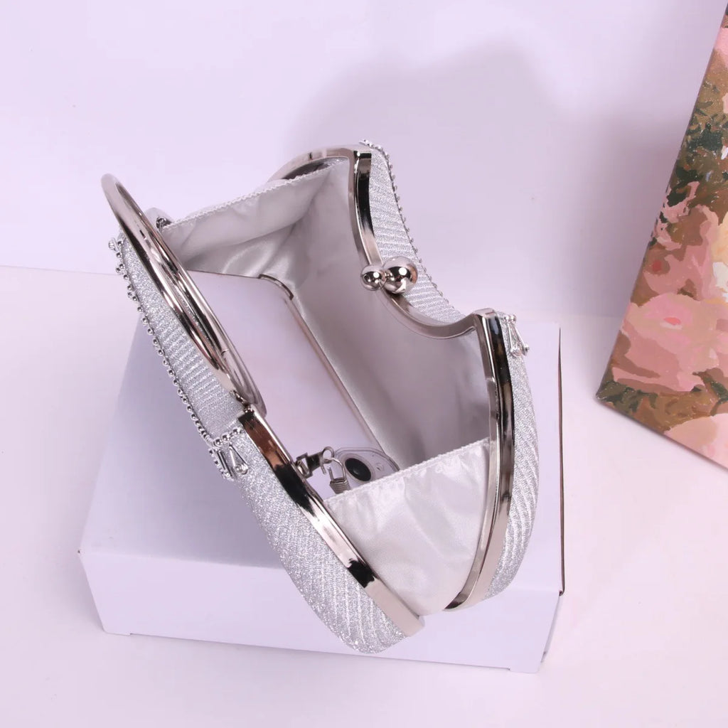 product sparkling luxury rhinestone splicing beaded portable evening bag women's fashion temperament elegant dinner bag