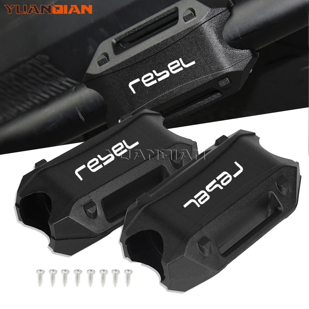 For Honda Rebel 500 Rebel300 Rebel 1100 CMX500 300 1100 Motorcycle Bumper Engine Guard Protector Block 25mm Crash Bar Decorative
