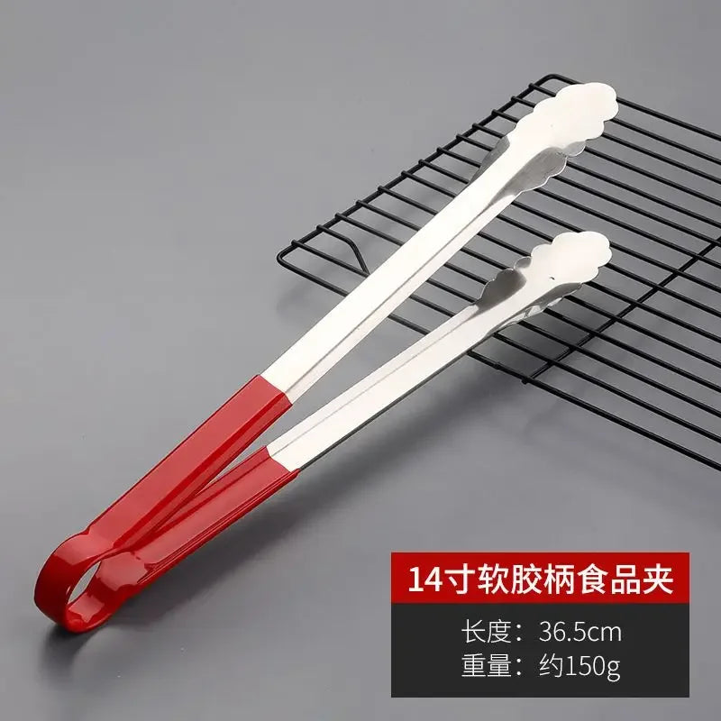 Stainless Steel Food Tongs, Multi-purpose Kitchen Clip, Anti-scalding, Super Long Fried Fritters, Barbecue Food Clip, Commercial