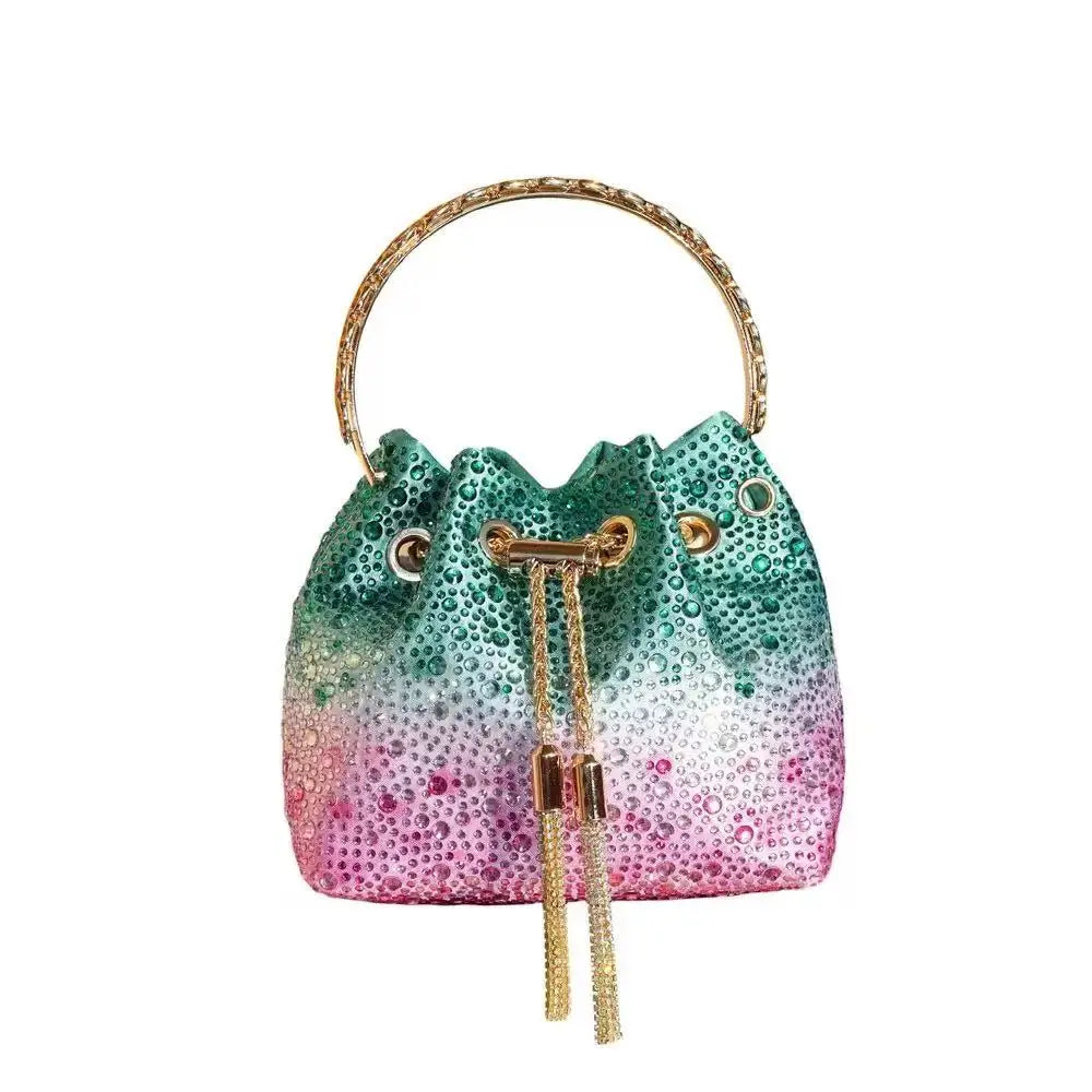 Luxury Designer Women Handbag Glitter Shiny Diamond Clutch Purse Wedding Party Banquet Bag Crystal Rhinestones Evening Bag