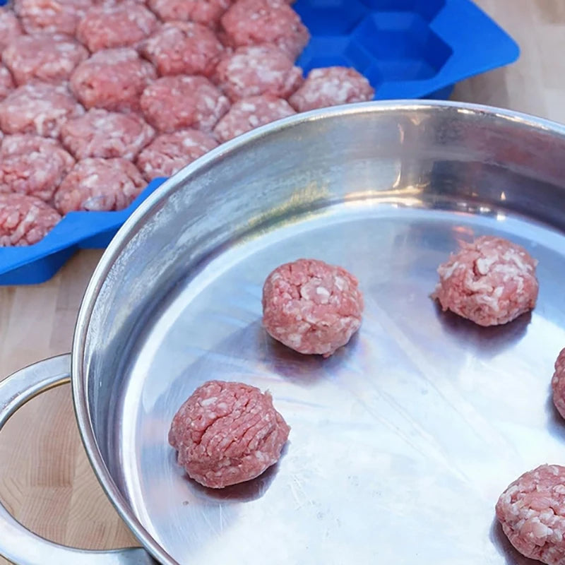 37 Grid Silicone Meatball Maker Rice Ball Maker Shaker Meatball Mold Fish Balls Beef Balls Mold Meat Tools Kitchen Accessories