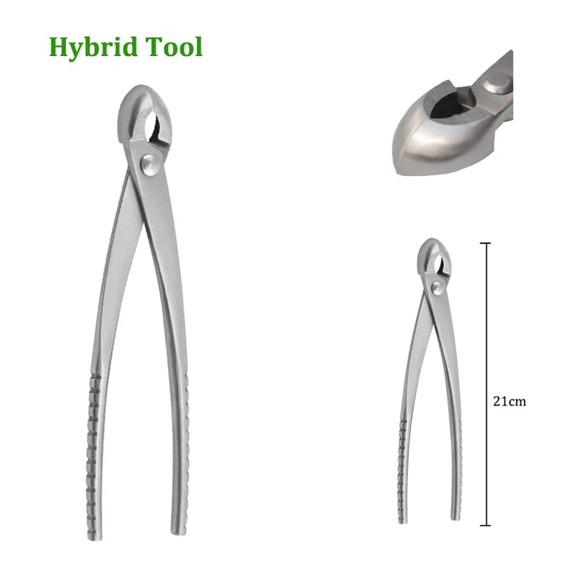 210mm Stainless Steel Professional Ball Tip Bonsai Shears Branch Knob Hybrid Cutter Bonsai Tools HRC 50