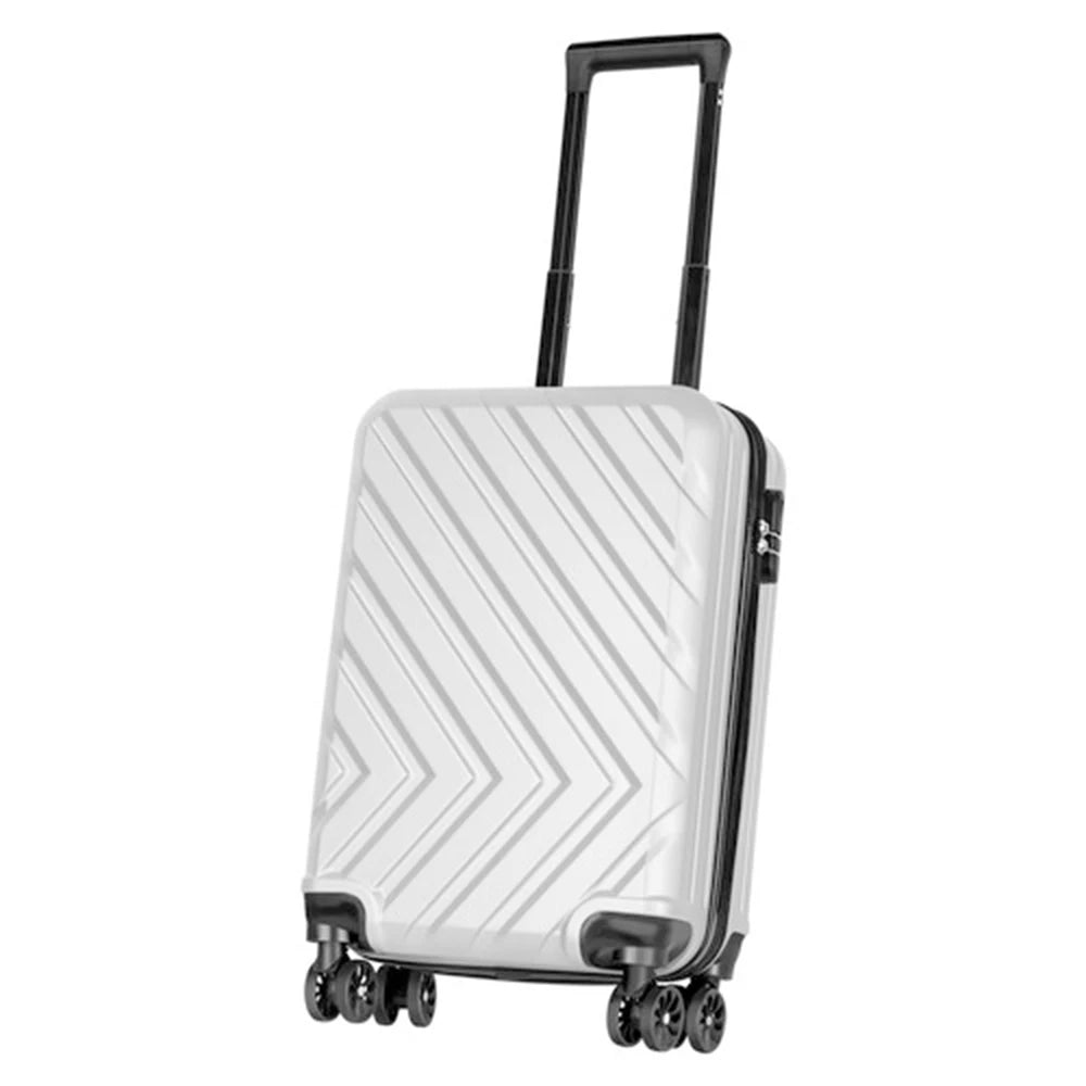 Silver 20' ABS Rolling Luggage with Standard Lock - Lightweight Suitcase for Travel