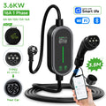 AFYEEV 3600W Portable Type2 IEC62196-2 EV Charger Type1 SAE J1772 Electric Car Charger GBT EVSE Charging Cable Wallbox EU Plug