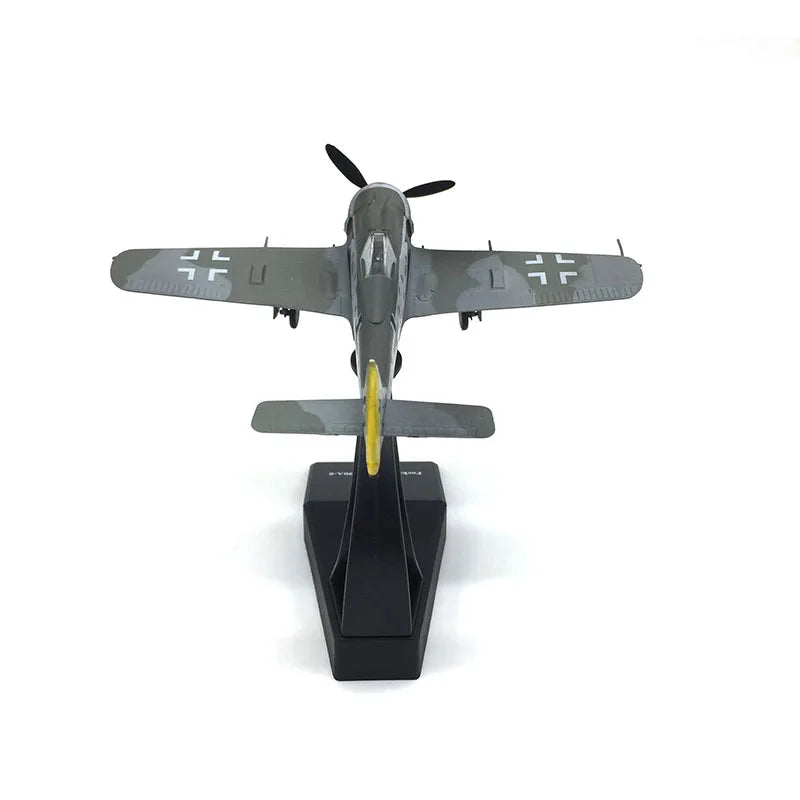Die Cast Alloy Aircraft Model 1:72 Fw-190 Fokker Wolfe Alloy, Resembling A Real Fighter Jet Model, Indoor Collection Gift