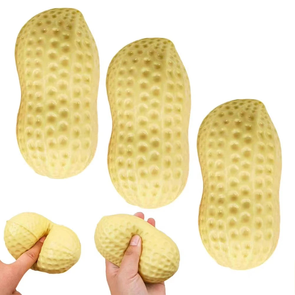 Squishy Toys Peanut Model Stress Relief Soft Butter Texture Squishies Fidget Tool Anti-Stress Gift Kids Adults Birthday Favor