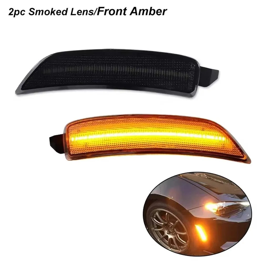Amber/White/Red LED Front/Rear Side Marker Indicator Lights Turn Signal Light For Mazda MX-5 Miata 2016-2023 Fender Flare Lights