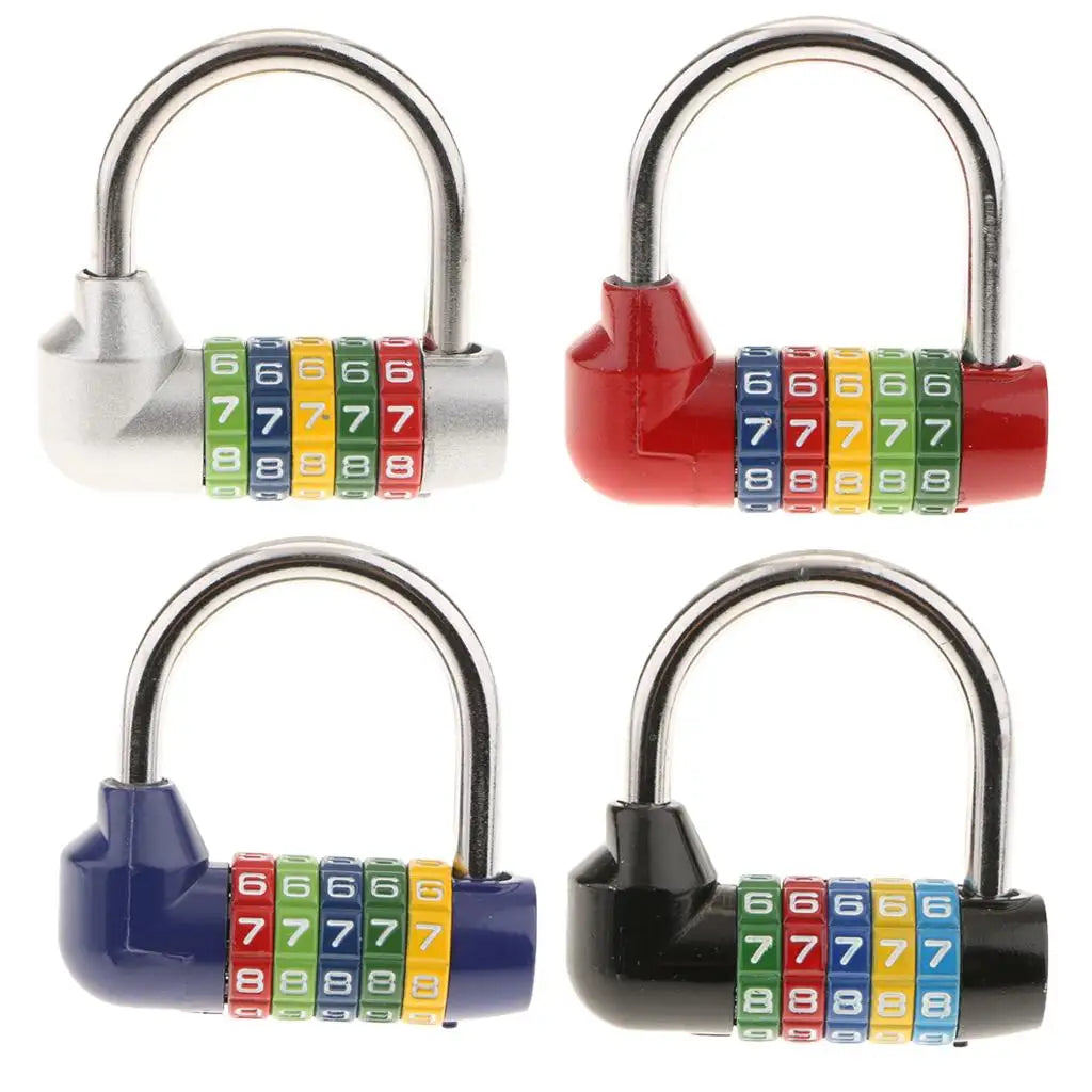 Zinc Alloy Resettable 5 Dial Password Padlock Combination Lock Suitcase Mini Luggage Security Lock for Travel Bag