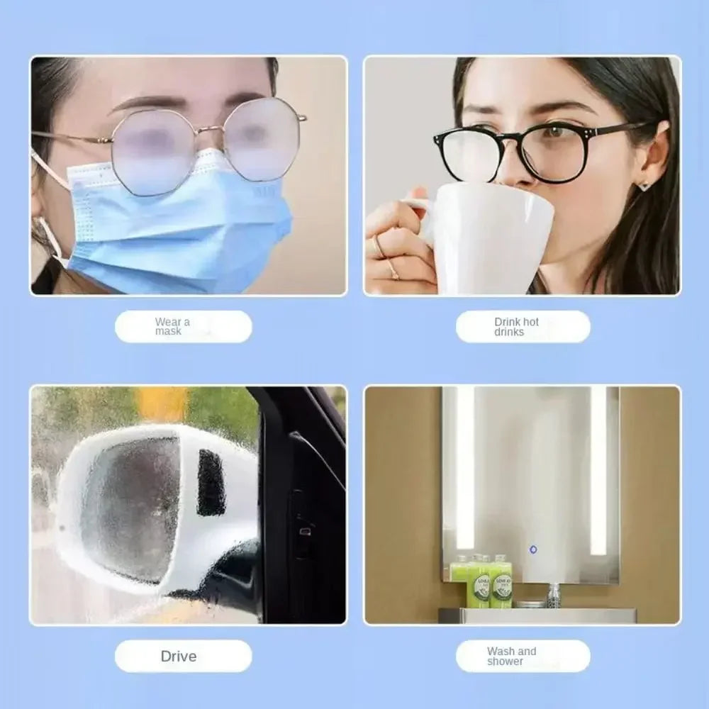 IGSTDRM 100pcs Car Lens Cleaning Wipes - Anti-Fog Microfiber Cloths for Glasses, Phone Screens, Car Mirrors & Dashboards