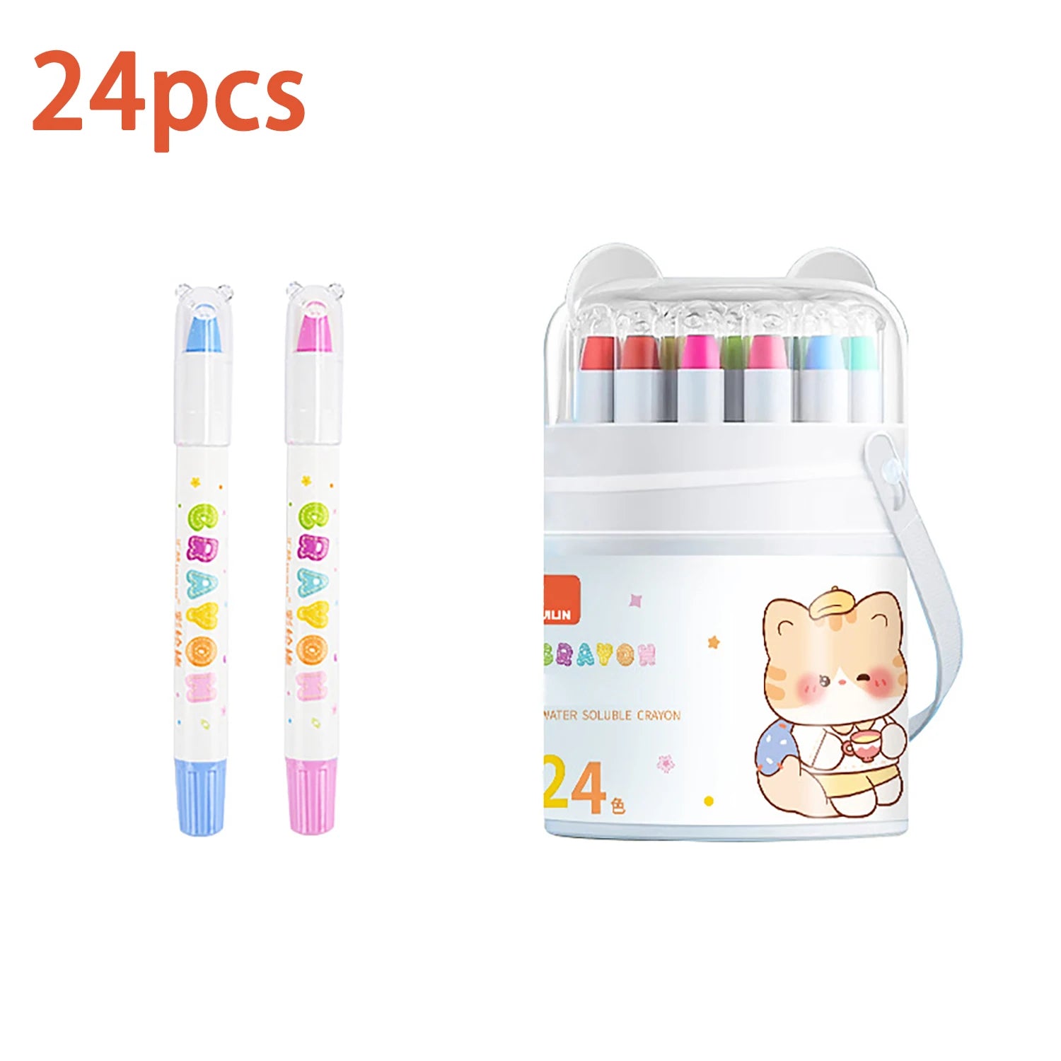12 - 48 Color Silky Twistable Crayons,Washable Art Supplies,Multicultural Pastel Gel Crayons,Easy Grip Coloring Gift for artist