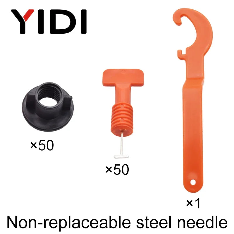 50pcs/lot Tiles Leveling System Level Wedges Tile Spacers for Flooring Wall Replaceable Leveler Tools with Locator Spacers Plier