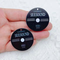 10pcs Acrylic Retro Tape Record Music Pendant DIY Keychain Phone Chain Necklace Jewelry