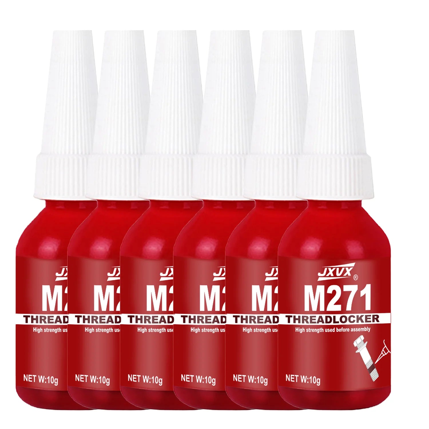 JXVX 271 243 threadlocker, high to medium strength thread locking agent, anaerobic adhesive, waterproof screw glue, non-slip.