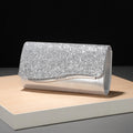 New Metallic Evening Bag - Luxurious Crossbody Small Square Bag - Elegant Handbag for the Bride at the Wedding Party