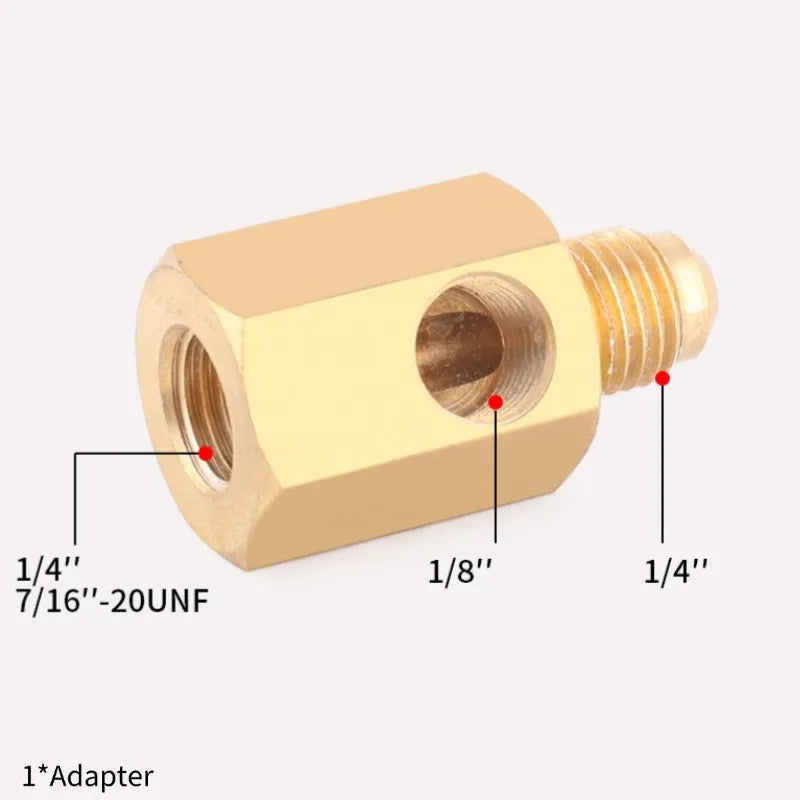 Accurate Vacuum Negative Pressure Gauge 0-14psi 60mm Dial Display G1/8 NPT1/8 Connector for Vacuum Pump AC Fridge Repair