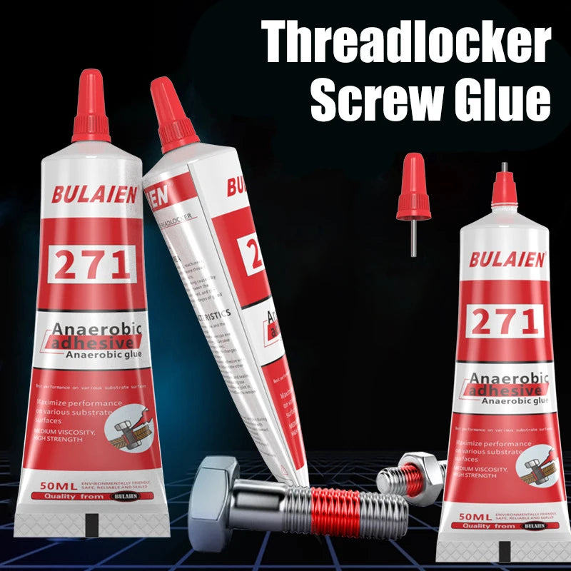 50ml Threadlocker Screw Glue Quickly Cured Thread Locking Agent Anaerobic Adhesive Corrosion-Resistant Anti-Loosening Glue