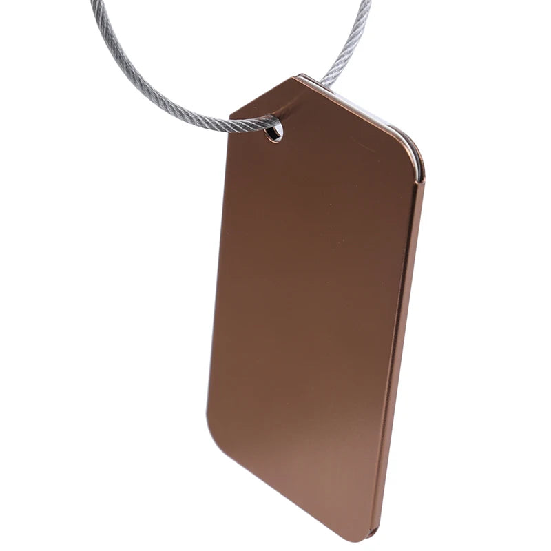 Luggage Tags for Suitcases Fashion Solid Color Women Men Suitcase Bag Label Tag Name ID Address Portable Travel Accessories