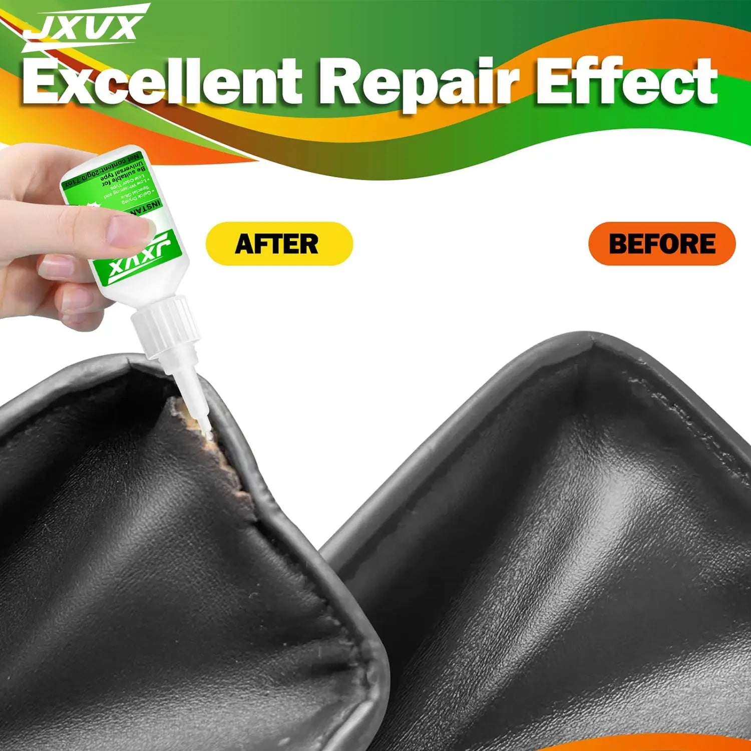 460/480 Black/Clear Super Glue Instant Quick-drying Black CyanoacrylateThick Adhesive Specially Formulated for Rubber, Leather, Tires, and Plastics Strong Bond Liquid Glue Tool 8PCS.