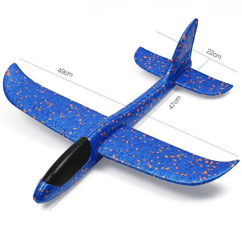48.5cm Hand Throwable Free Flight Glider Foam Model EPP Breakout Flight Glider Party Game Kids Outdoor Fun Gift Toy