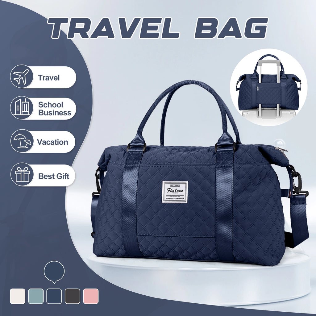 Travel Duffle Bag, Waterproof Weekender Carry On Travel Bags, Sport Gym Bag, Hospital Bags for Labor and Delivery, Overnight Bag