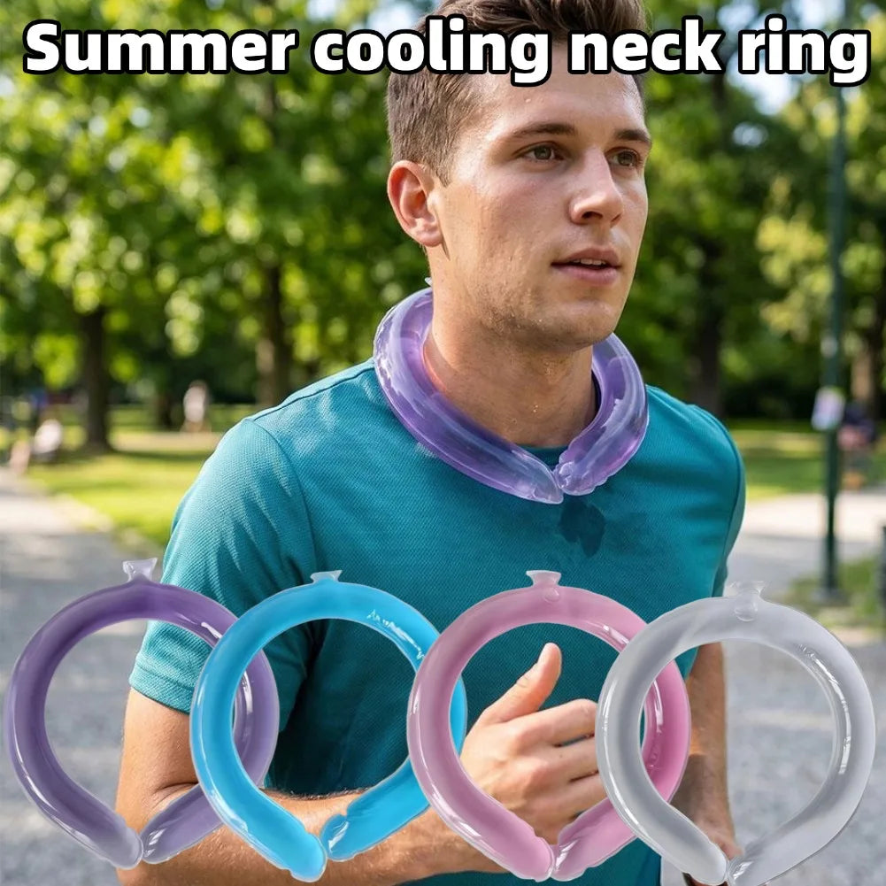 High-quality Summer Neck Cooling Ring Collar Tube Reusable For Outdoor Running Fishing Cycling Travel Cold Therapy Accessory