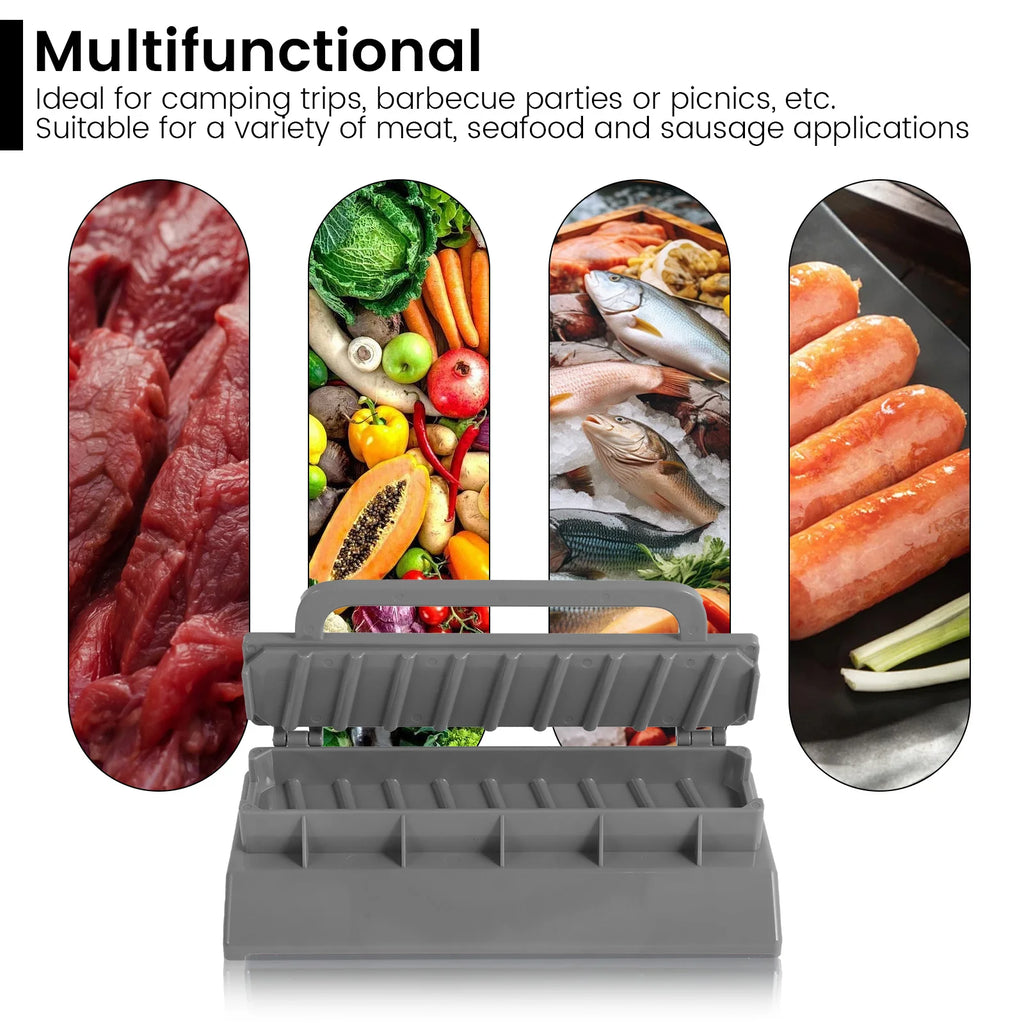 Kebab Maker, Easy Kebab Maker Press Machine, Barbecue Skewer Maker, Grill Reusable Manual BBQ Kebab Mould Utensils