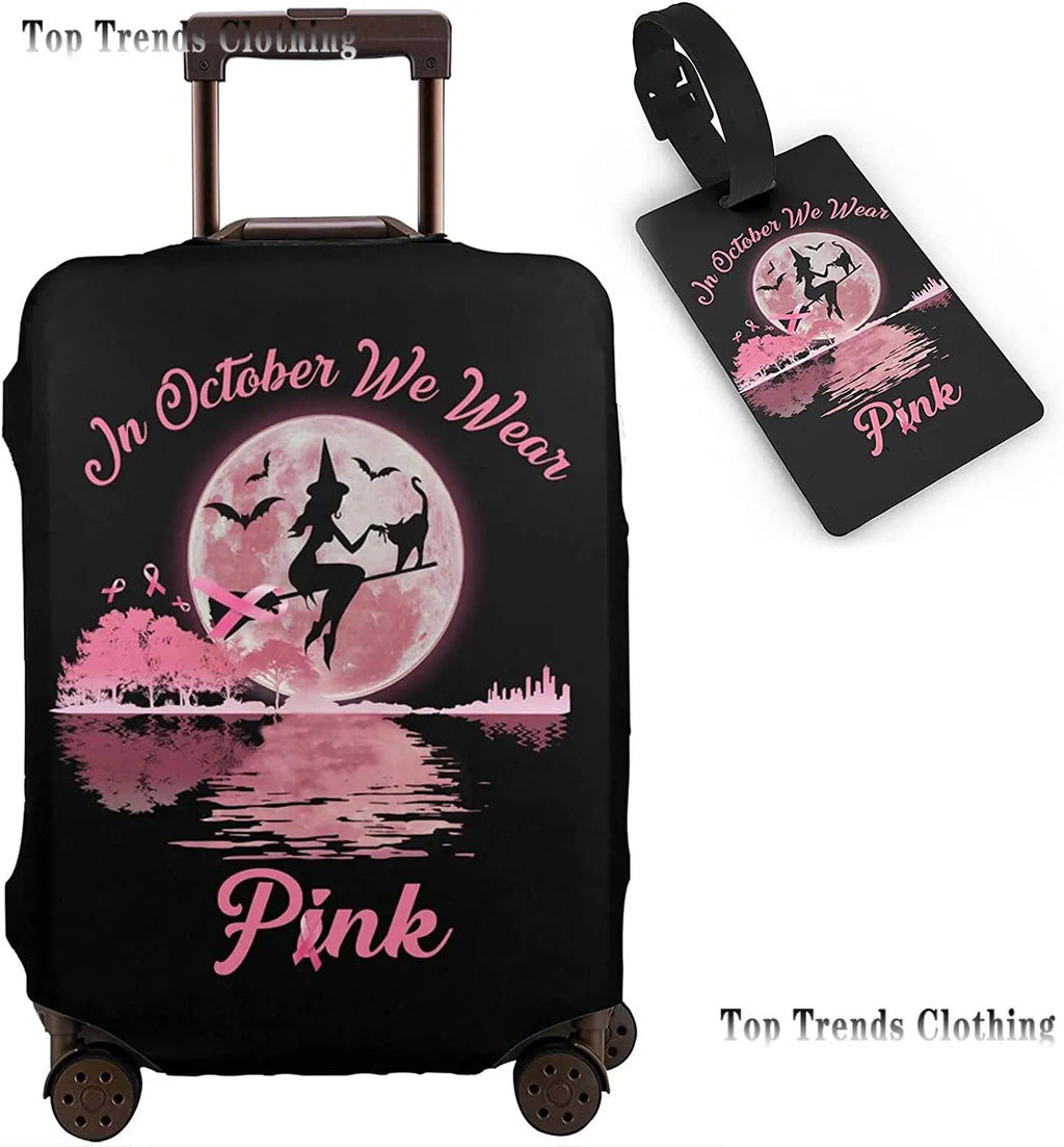 Travel Suitcase Protector African American Woman Elastic Protective Washable Luggage Cover With Concealed Zipper For 18-32 Inch