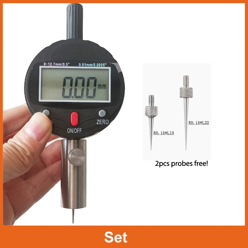 12.7mm 0.01mm Precision IP54 digital display cap dial indicator height gauge depth measuring instrument