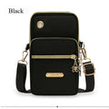 New Women's Phone Bag Three-Layer Crossbody Bag Outings Fabric Bag Arm Bag