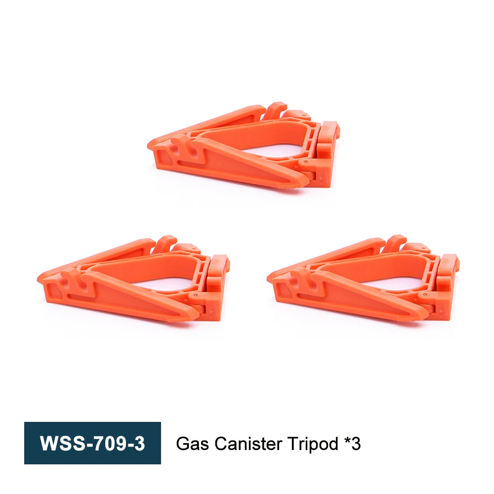 Widesea Foldable Gas Tank Bracket Outdoor Stove Accessories Base Camping Burner Flat Canister Tripods Holder Stable Tool Stand