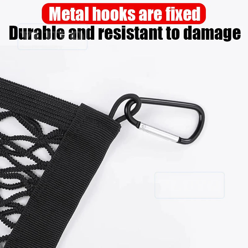 Trunk Net Pocket for Ford Mustang Mach E 2021-2025 Car Trunk Luggage Fixing Net Elastic Nylon Slip Bag Car Interior Accessories