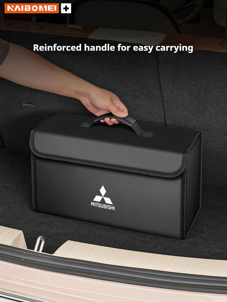 For Mitsubishi Outlander Pajero L200 Triton Colt Lancer EX Evolution X Car Trunk Storage Box Organizer Foldable Container Bag