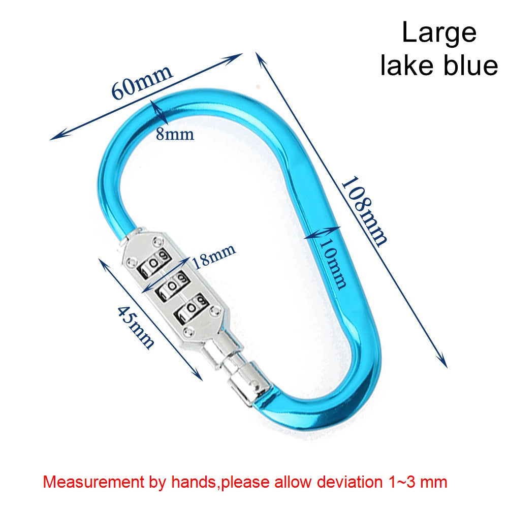 Code Number Lock 3 Digit Dial Combination Padlock Luggage Zipper Bag Backpack Handbag Suitcase Drawer Outdoor Firm Durable Locks