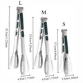 304 Stainless Steel Food Tongs-Multipurpose Grilling Barbecue Kitchen Utility Tongs for Cooking,Serving Searing Meat,Vegetables