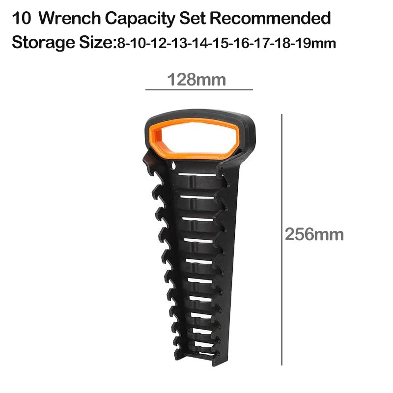Plastic Wrench Organizer Tray Sockets Storage Tools Rack Sorter Standard Spanner Holders Wrench Holder Storage Organizer