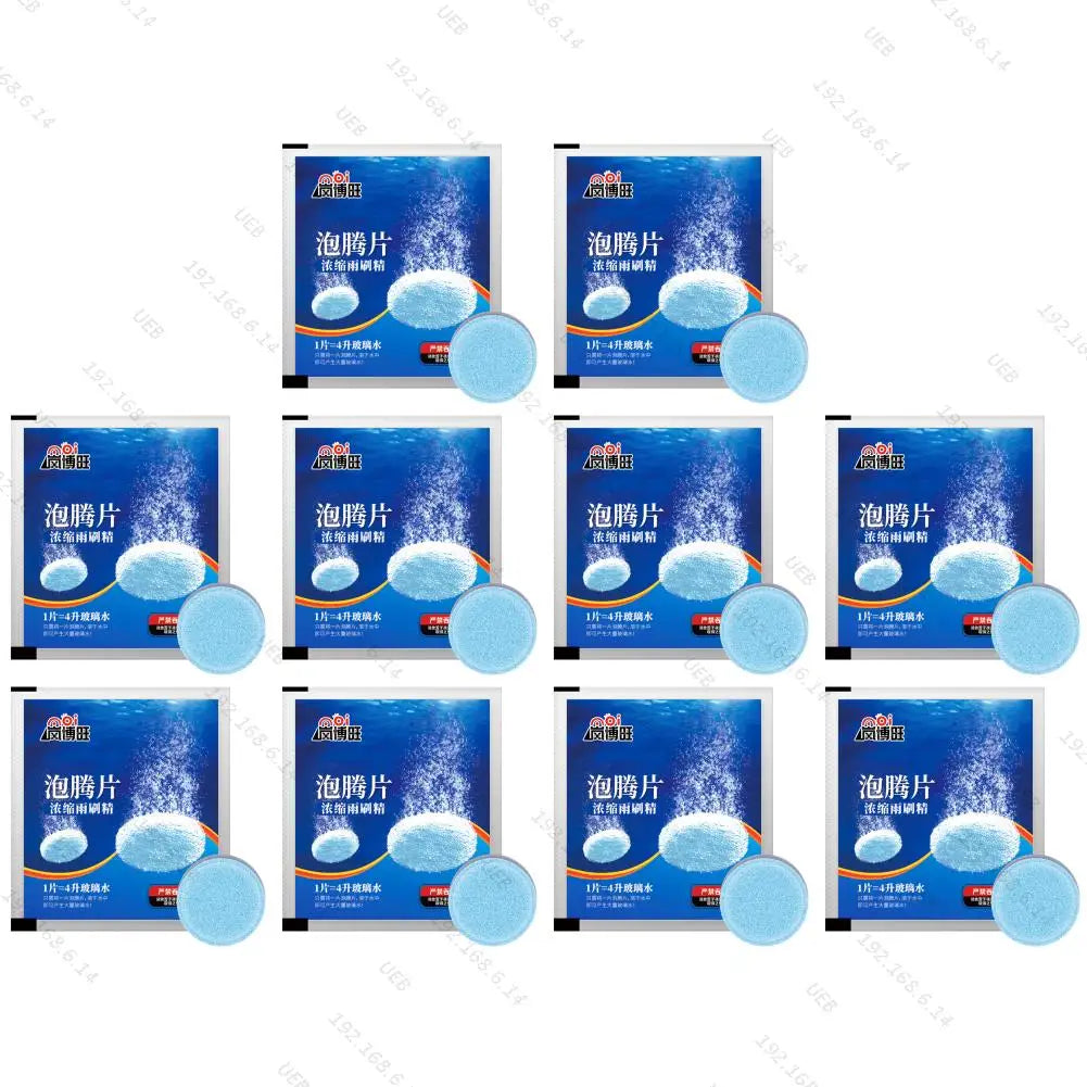 Effervescent Tablets Cleaning Auto Wiper Glass Solid Cleaning Concentrated Tablets Detergent Car Windshield Glass Solid Cleaner