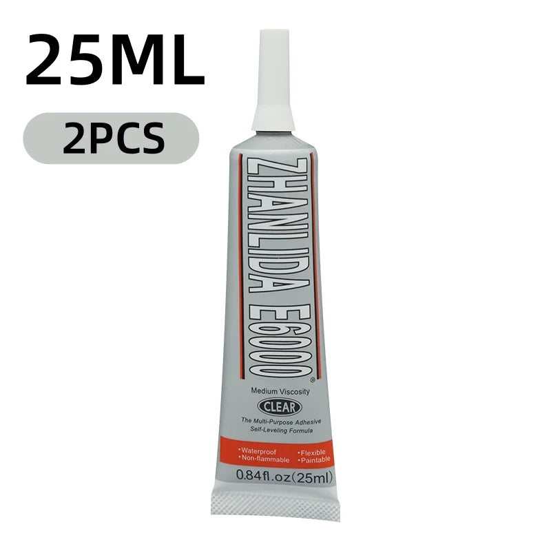 Jewelry Rhinestone Glue E6000 Clear Contact DIY Pen For Phone Case Handicrafts Repair Kawaii Plush Toys Ring Gemstone Clothes