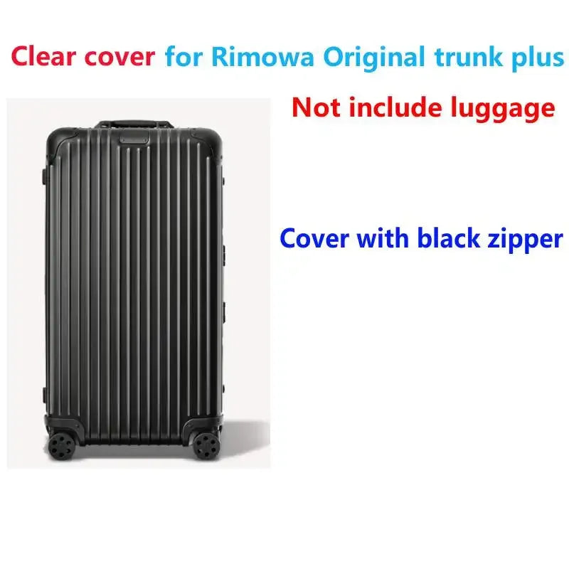 Luggage Cover for Rimow Original Trunk Plus with Zipper Suitcase Clear Covers Dustproof Protecter Case Wear-resisting PVC 33"