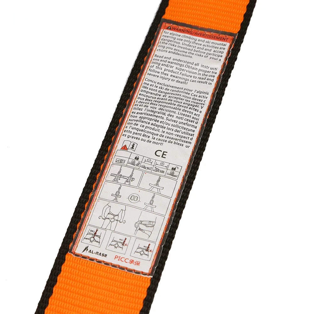 Professional Climbing Harness Safe Seat Belt for Rescue High Level Caving Climbing Adjustable Rappelling Equipment Half Body
