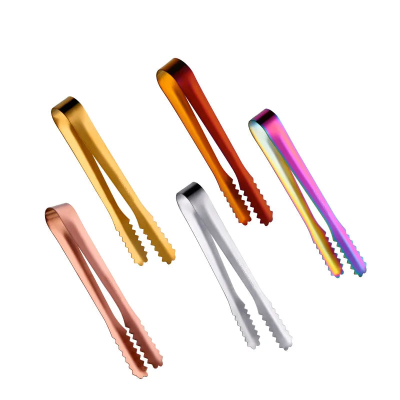 Stainless Steel 6 Inch Small Ice Clip Cafe Sugar Clip Hotel Towel Clip Household Kitchen Gadgets Food Clip