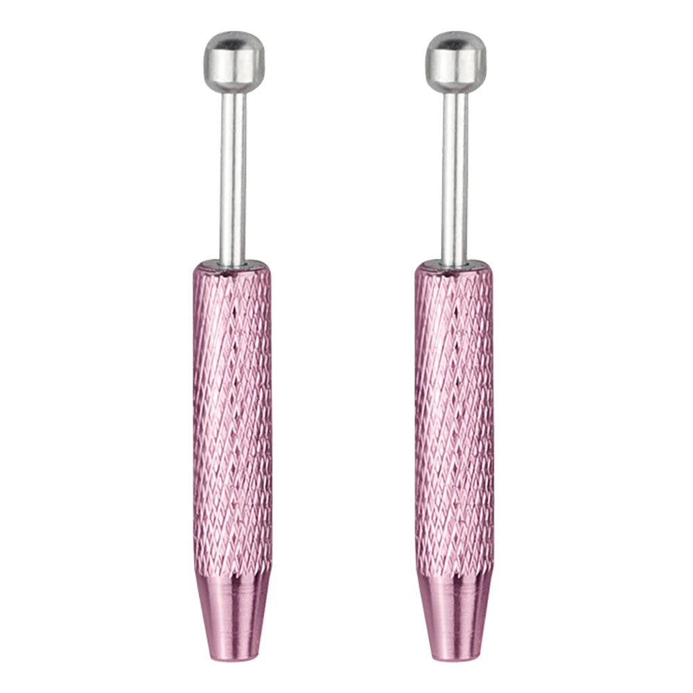 2Pcs 4 Claw Up Tool Holder Ball Bead Clamp Body Piercings Forceps Grasping Tweezers Catchers Pliers Jewelry Piers Pick-up Tools