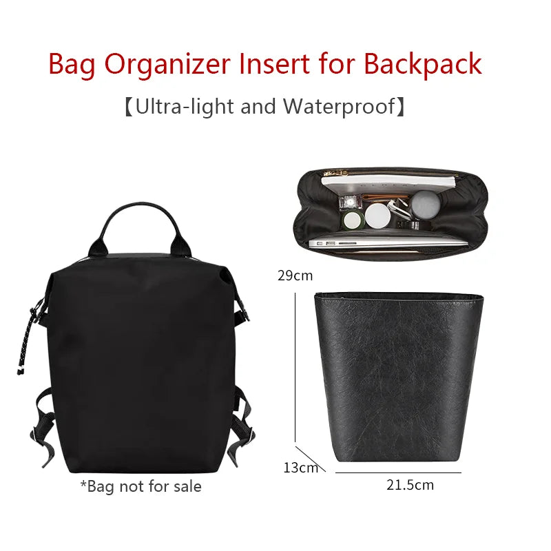 Bag Organizer Insert For Longchamp Backpack Waterproof Bag Insert Storage Lightweight Bag Support Dupont Paper Bag Accessories