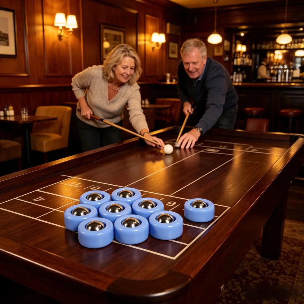 Mini Tabletop Shuffleboard Game Set Portable Family Board Game