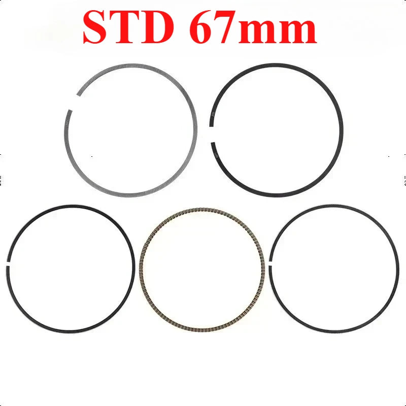 67mm Motor Piston Ring for Honda CB750 NIGHTHAWK 750 CB 750 SEVEN FIFTY 750 27HP 34HP 50HP DRIVING SCHOOL CB750 RED