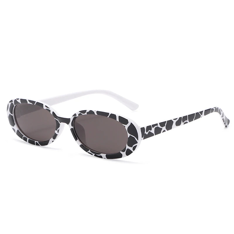 Hiking 2PCS Small Frame Oval Anti Light Glasses Classic Plastic Decorative Eyewear For Outdoor Travel Driving Seaside Holidays