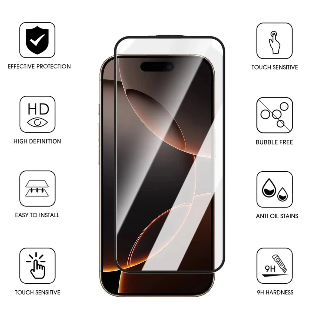 1-5PCS Easy Install Screen Protector For Xiaomi Poco X7 Pro X6 Pro PocoX7 Pro Protective 8K Oleophobic Coating Tempered Glass